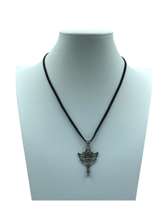 Ornate Silver Pendant Necklace