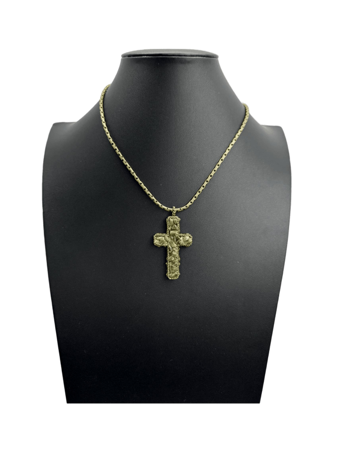 Green Cross Necklace