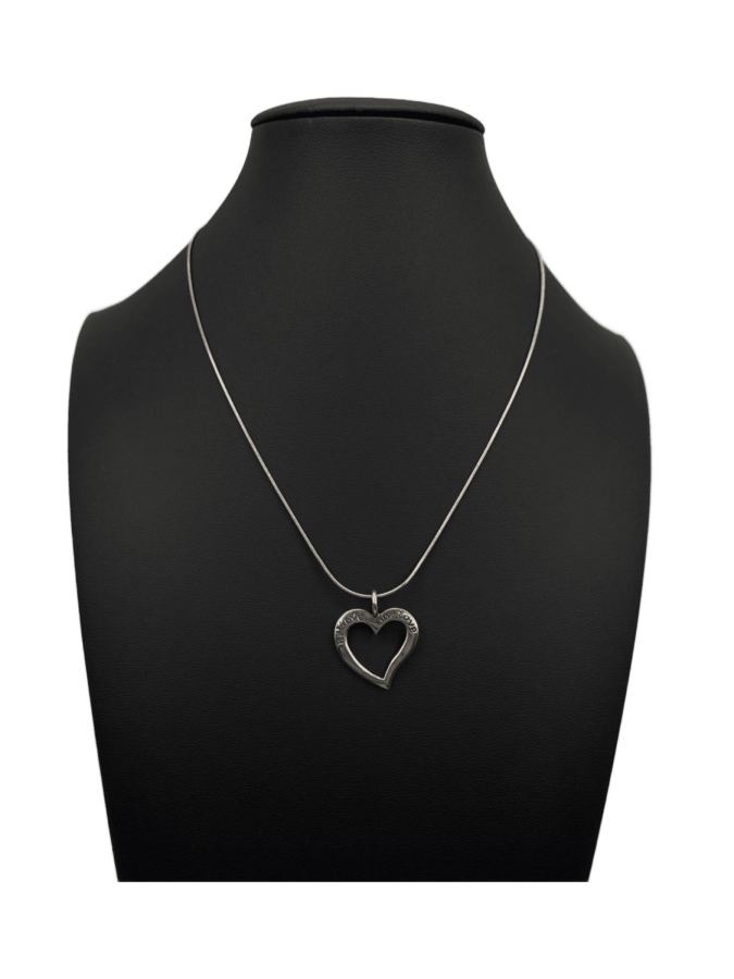 Silver heart pendant