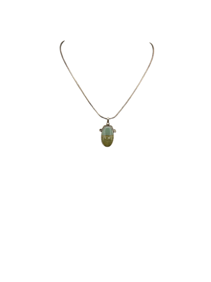 Oval asymmetrical pendant