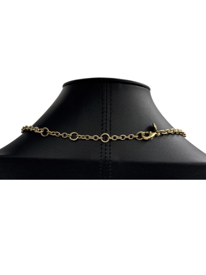 Gemstone Necklace on Gold Chain