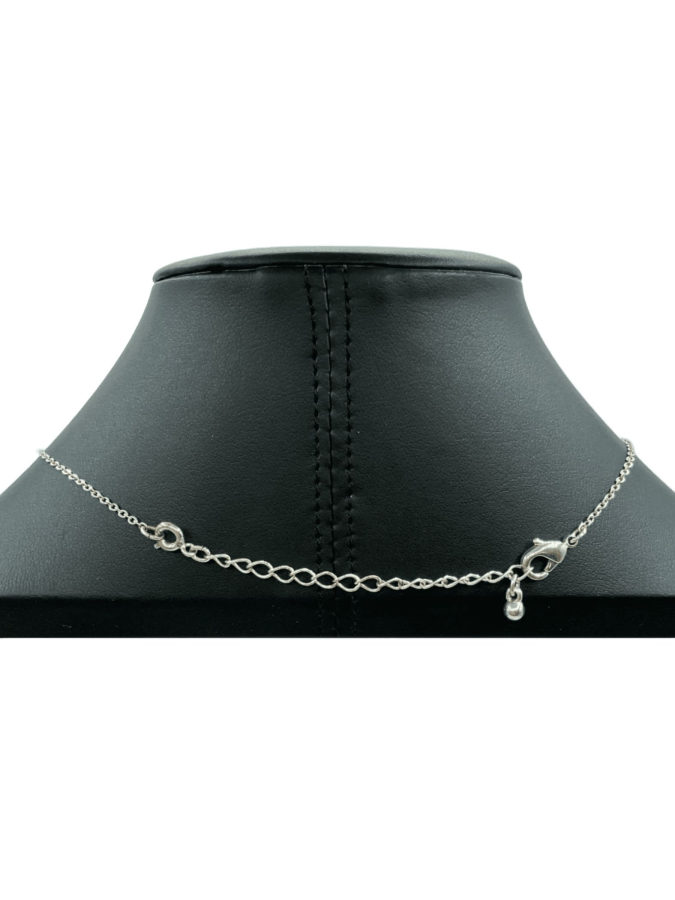 Elegant 925 Sterling Silver Necklace with Blue Topaz