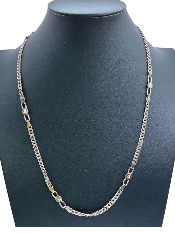 Sterling Silver Figaro Chain Necklace