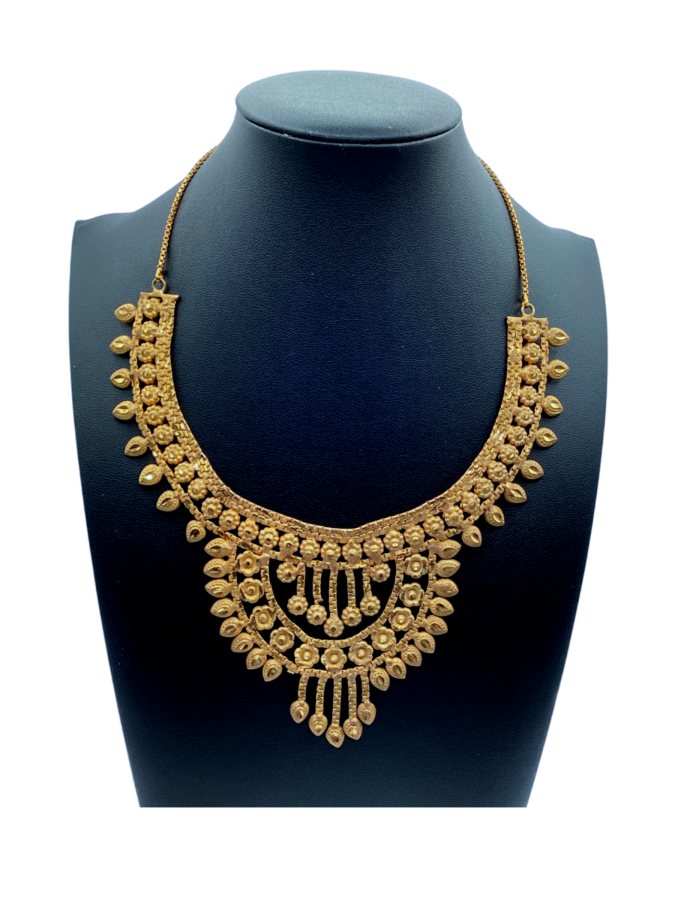 Gold adorned collar
