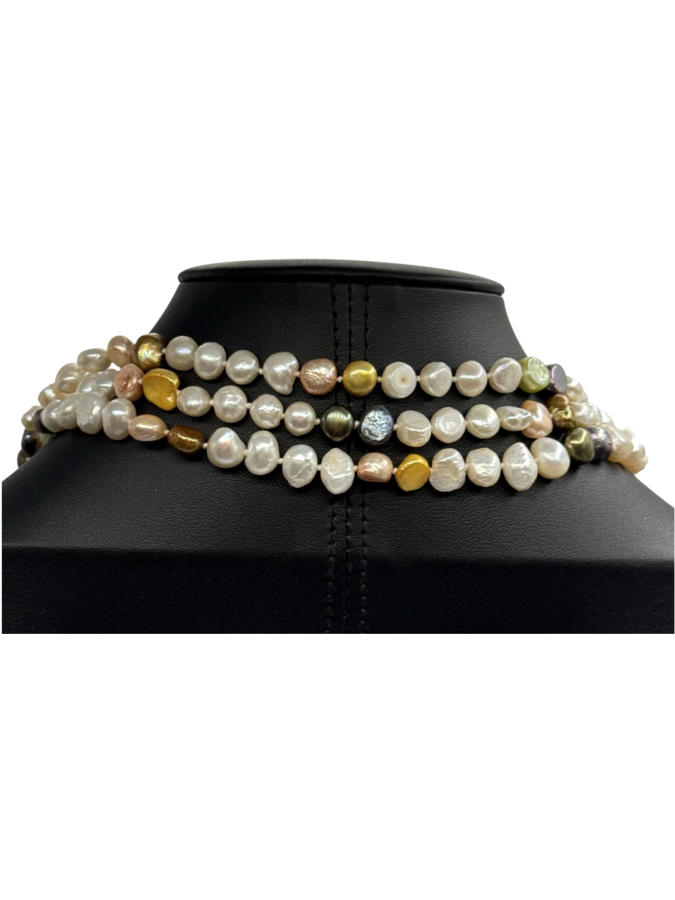 Multicolored Pearl Necklace