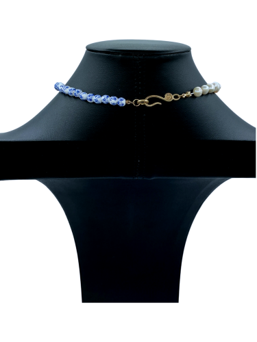 Blue beads necklace