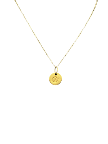 Cursive "A" Necklace