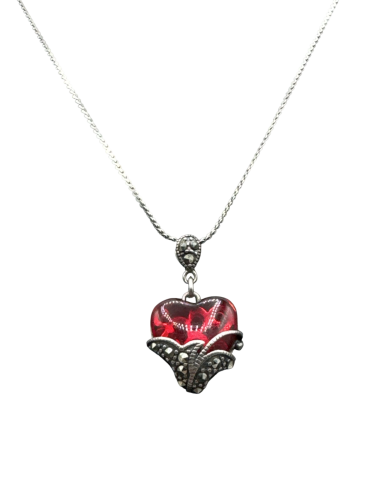 925 Sterling Silver Heart Necklace