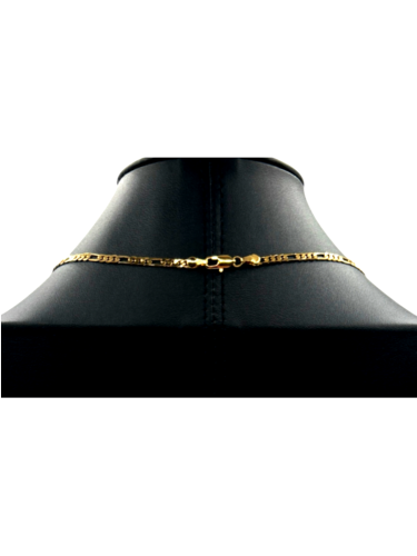 Gold Tone "I" Necklace