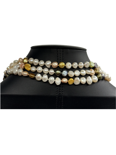 Multicolored Pearl Necklace