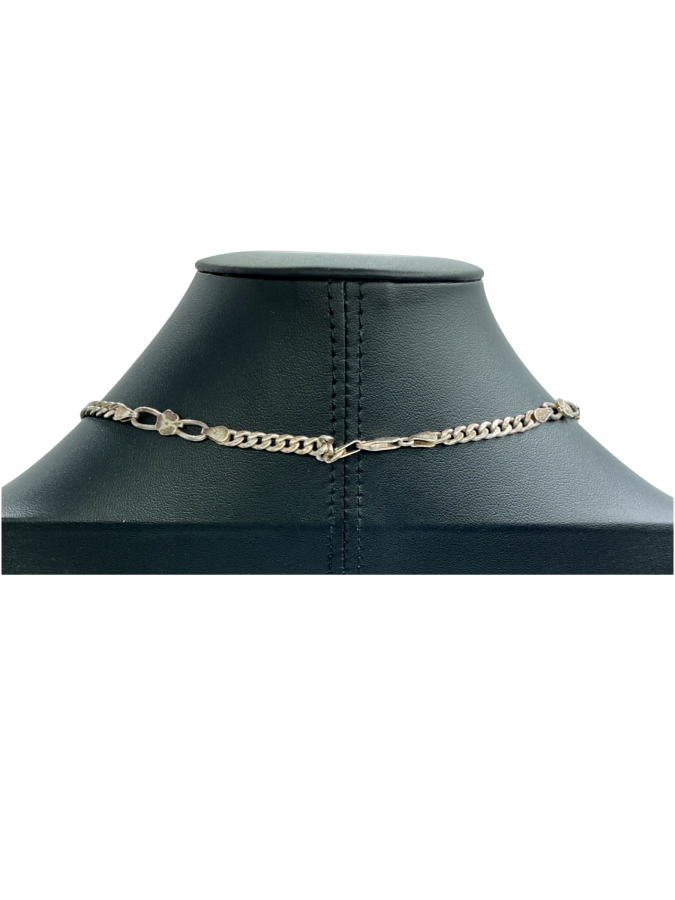 Sterling Silver Figaro Chain Necklace