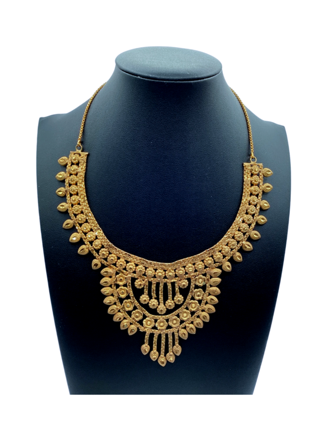 Gold adorned collar