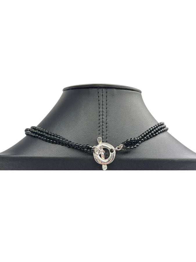 Silver toggle necklace