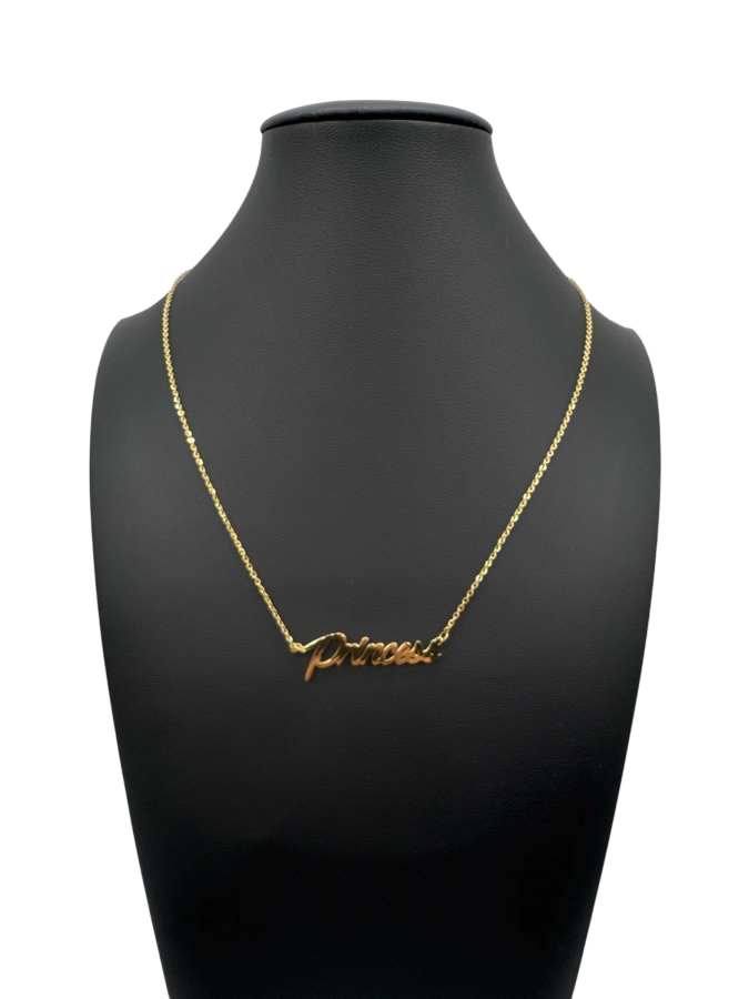 Customized gold necklace