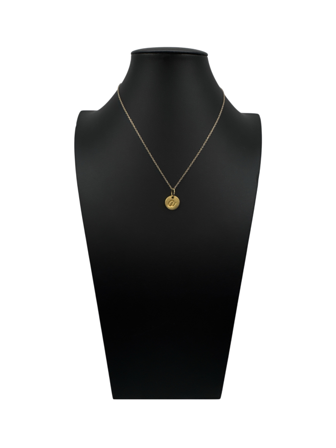 Cursive "A" Necklace
