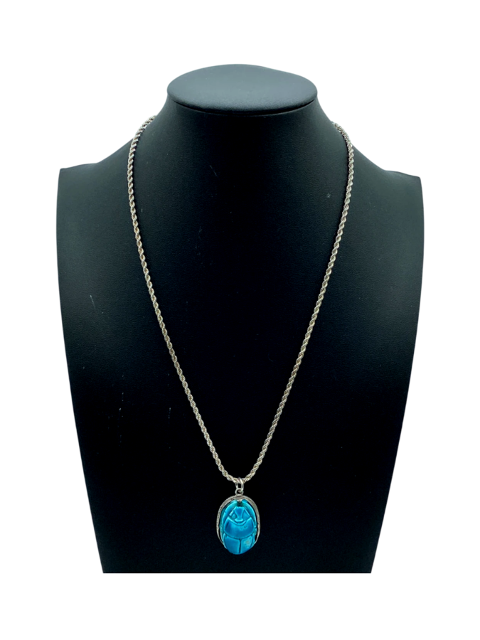 Ceramic scarab pendant