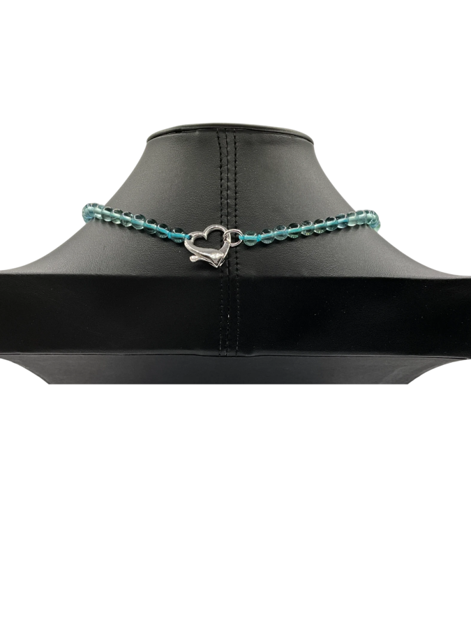 Green beads necklace