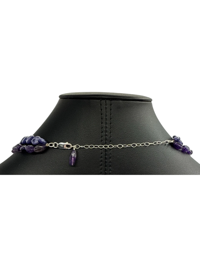 Amethyst beads necklace
