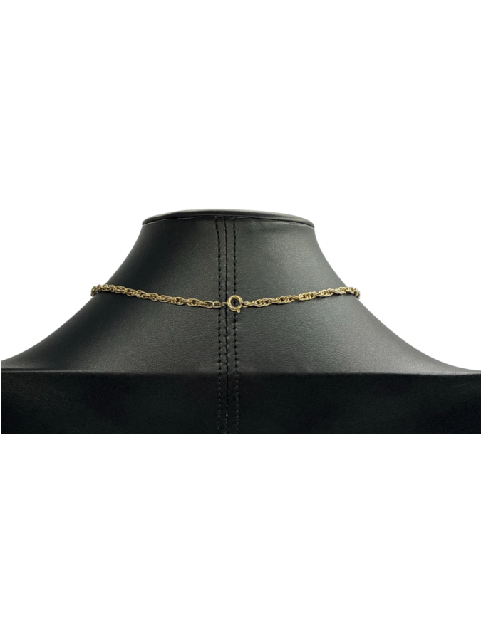 Vintage Gold Tone Cameo Pendant Necklace with Rose Detail