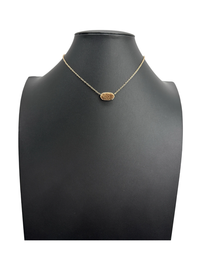 Kendra Scott Elisa Spice Drusy Pendant Necklace