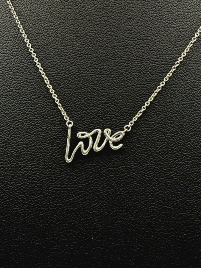 Silver Graffiti Pendant