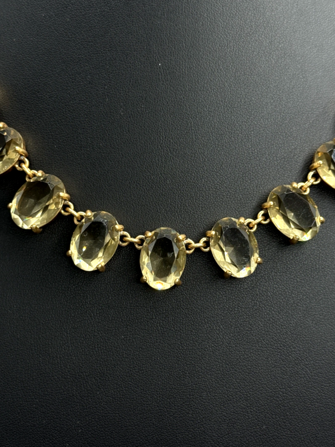 Gemstone Necklace on Gold Chain