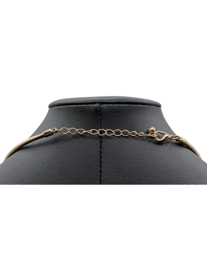 Golden collar with pendant