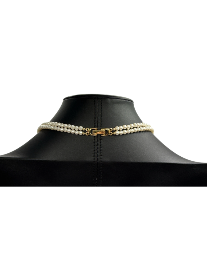 Double Strand Akoya Pearl Necklace