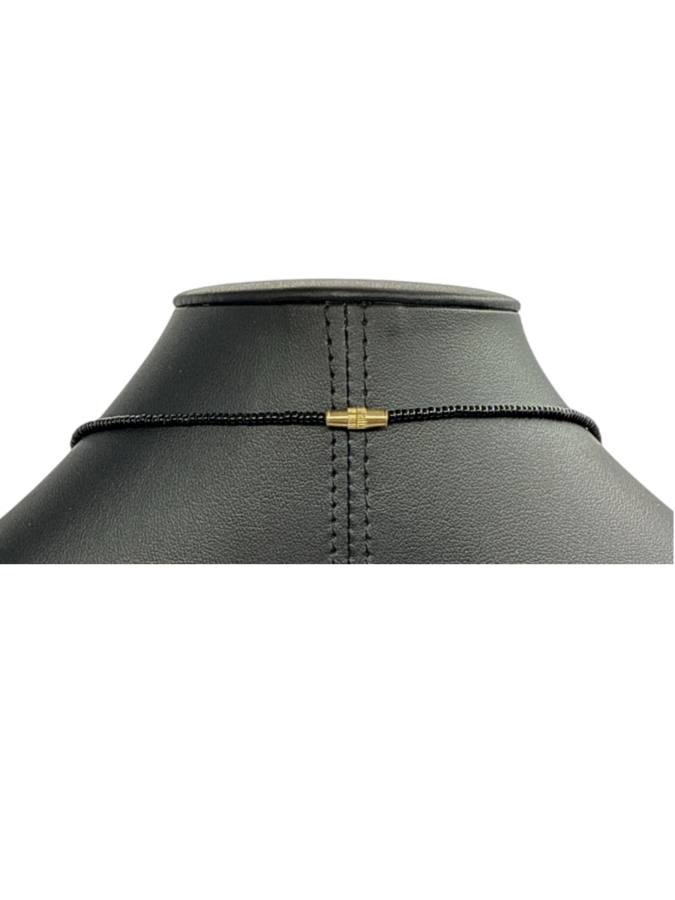 Vintage cream disk necklace