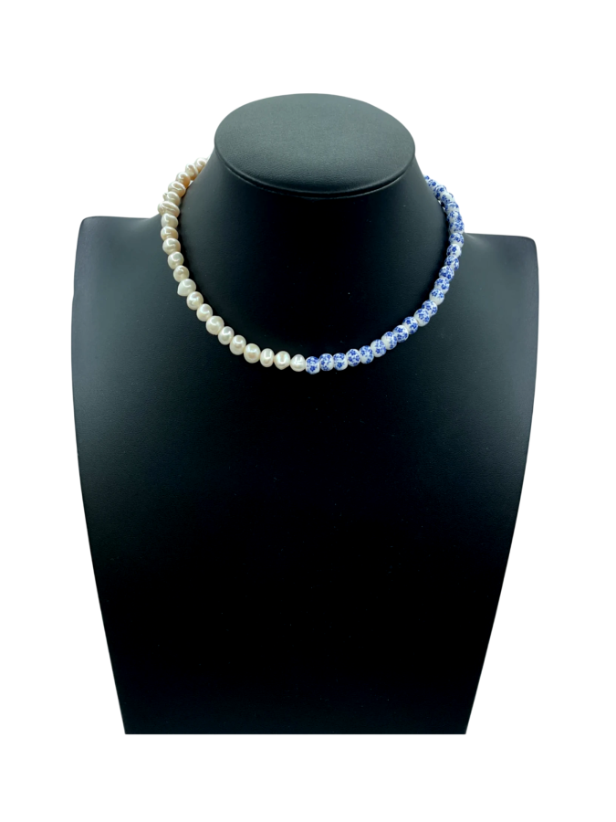 Blue beads necklace