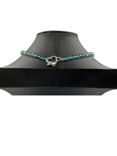 Green beads necklace