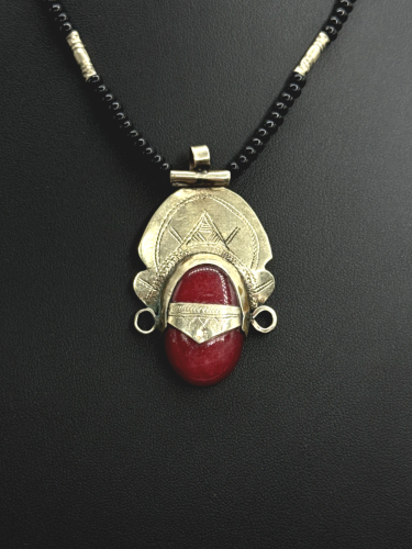 Carnelian bead necklace