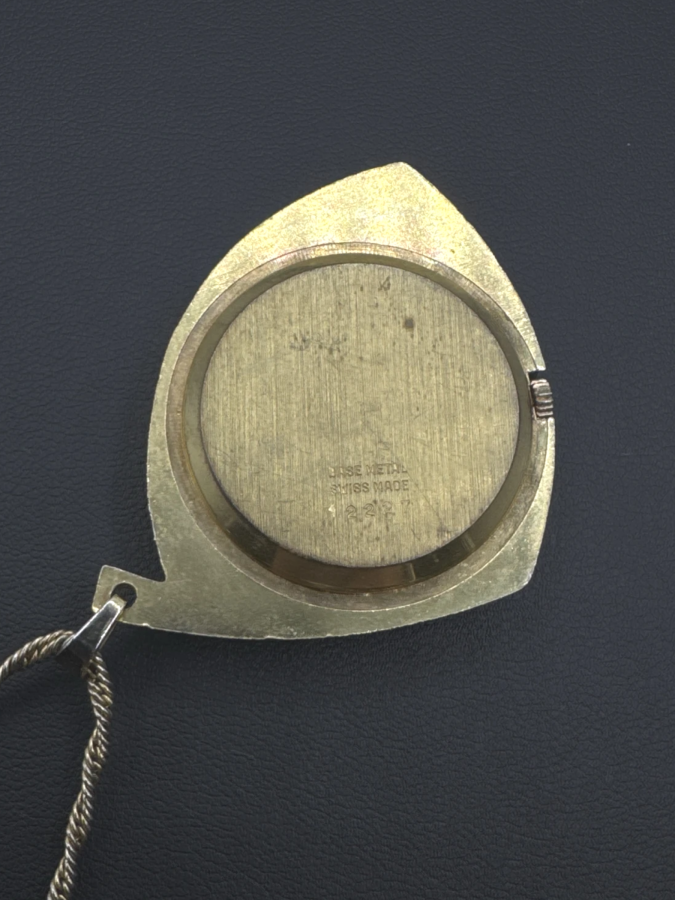 Vintage Bucherer Pendant Watch Necklace