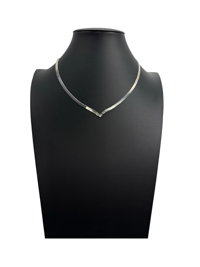 Silver Herringbone Chain