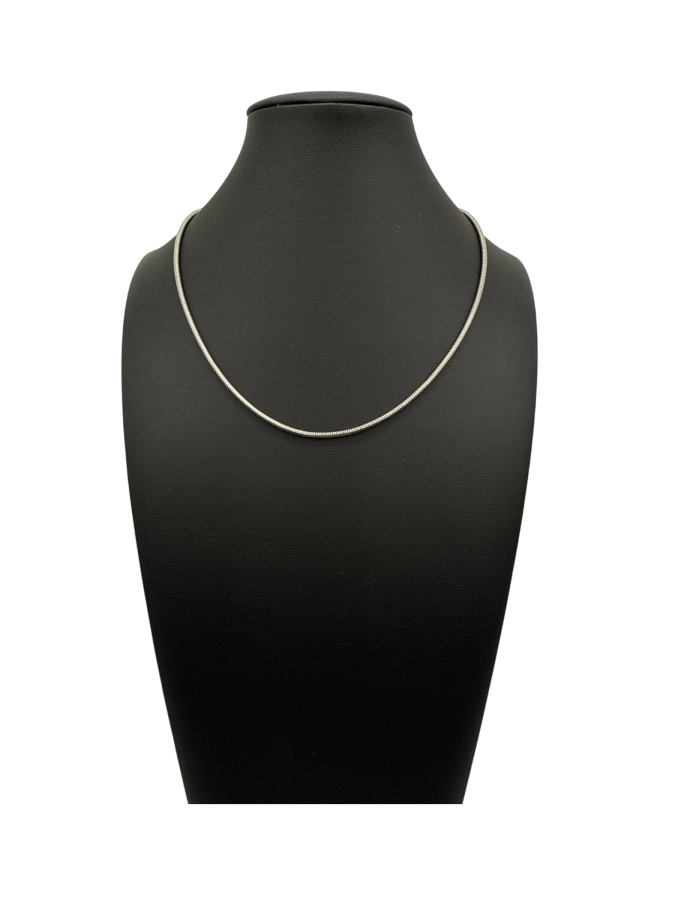 Silver-tone chain necklace