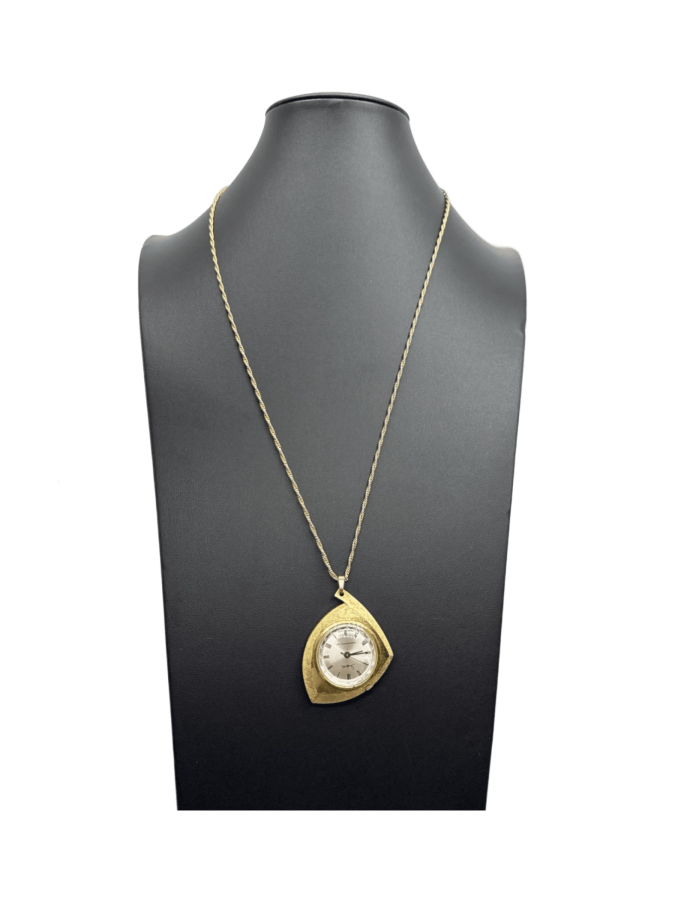 Vintage Bucherer Pendant Watch Necklace