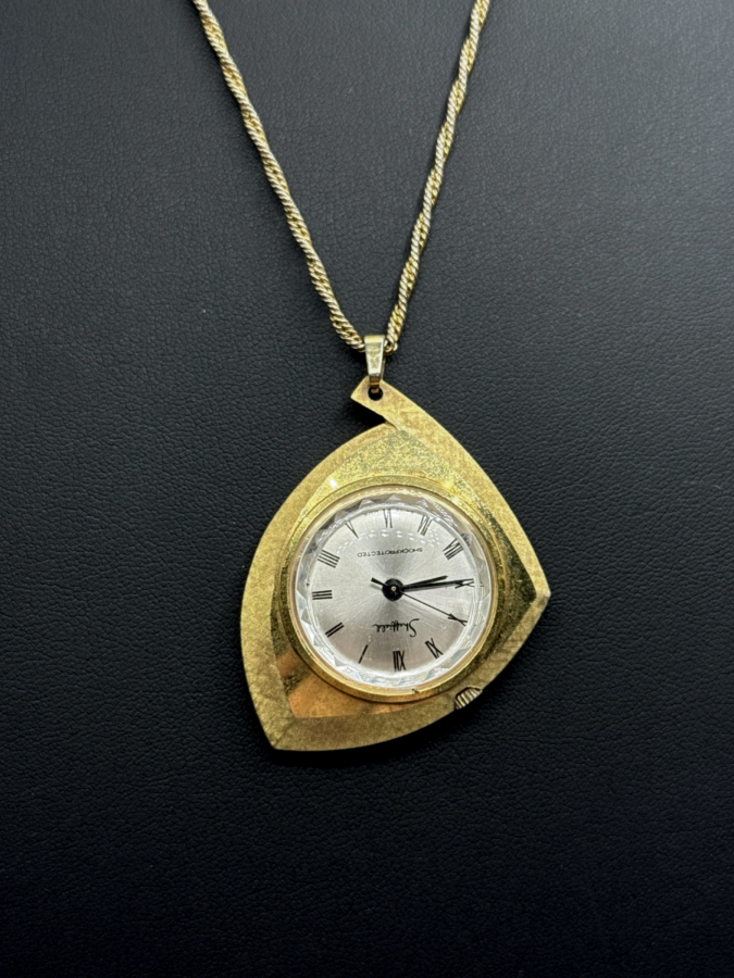 Vintage Bucherer Pendant Watch Necklace