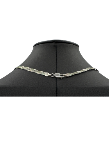 Flat rope chain necklace