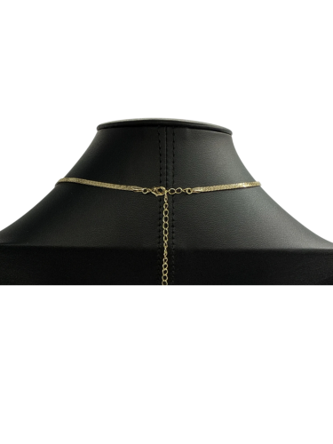 Elegant Gold Herringbone Chain Necklace