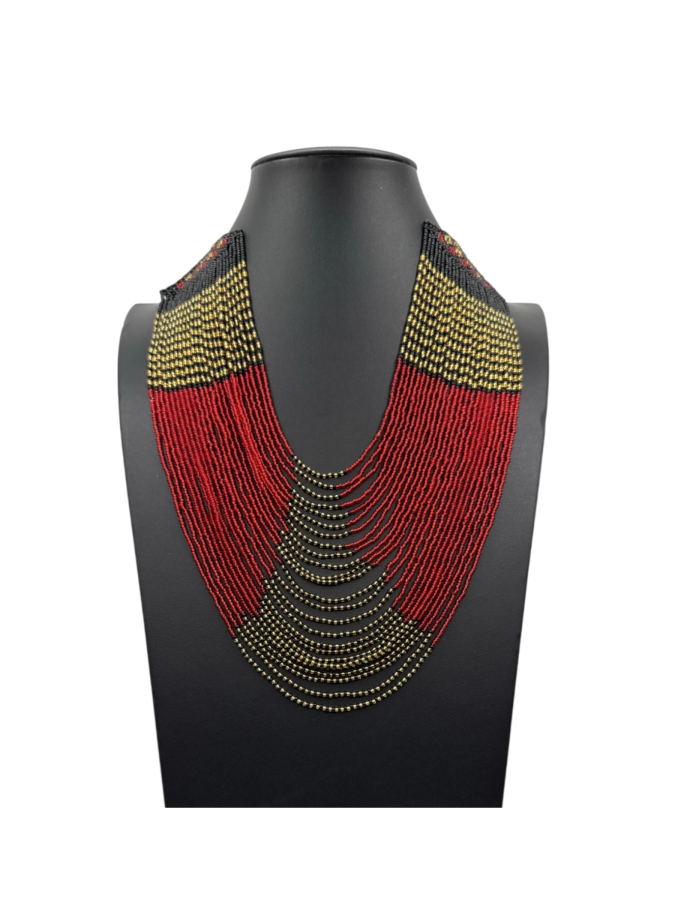 Red black necklace