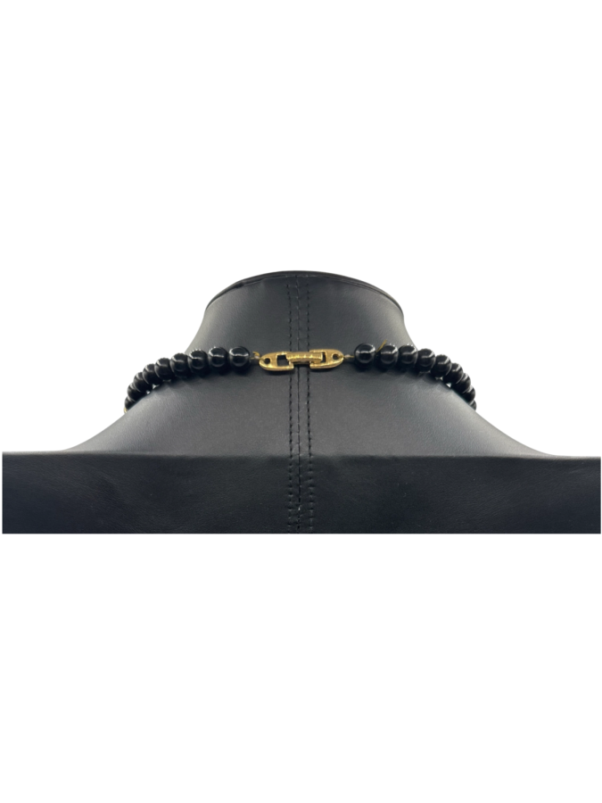 Black and White Beaded Necklace