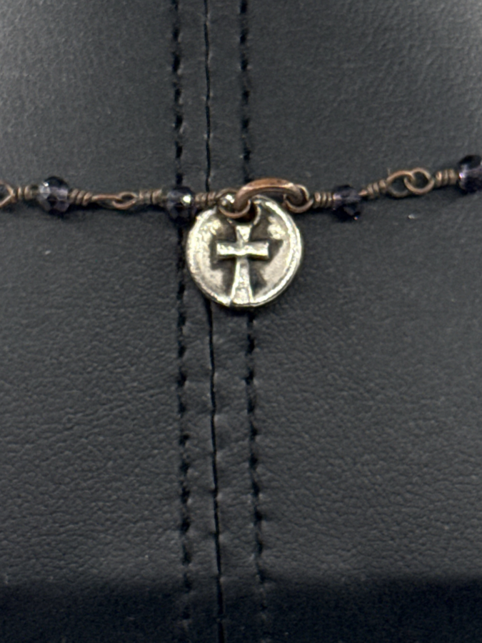 Stunning purple stone pendant