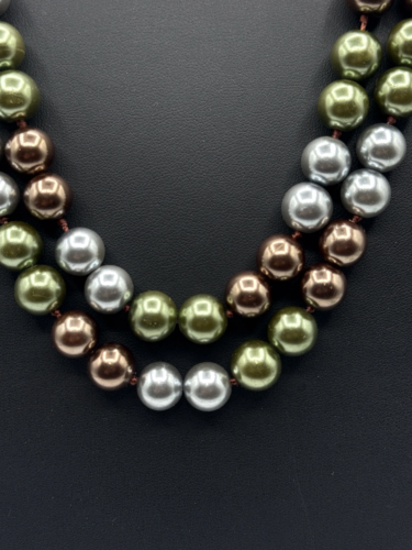 Multi Colored Faux Pearl Necklace