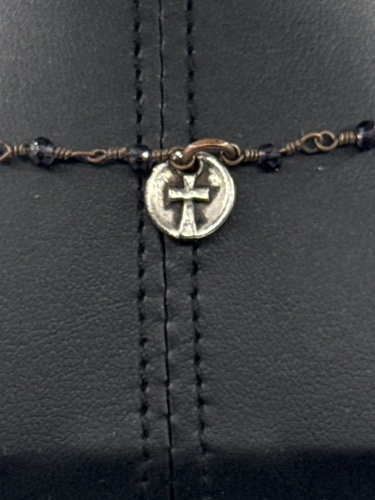 Stunning purple stone pendant