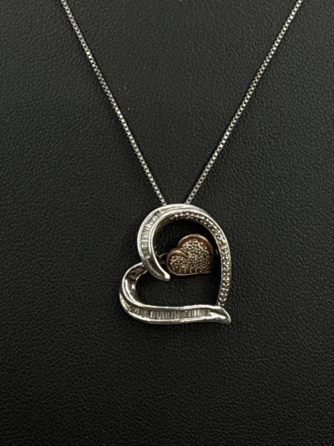 Elegant Sterling Silver Heart-Shaped Pendant