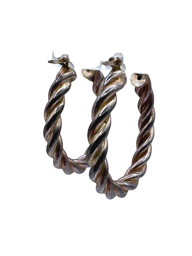 Twisted Hoop Earrings