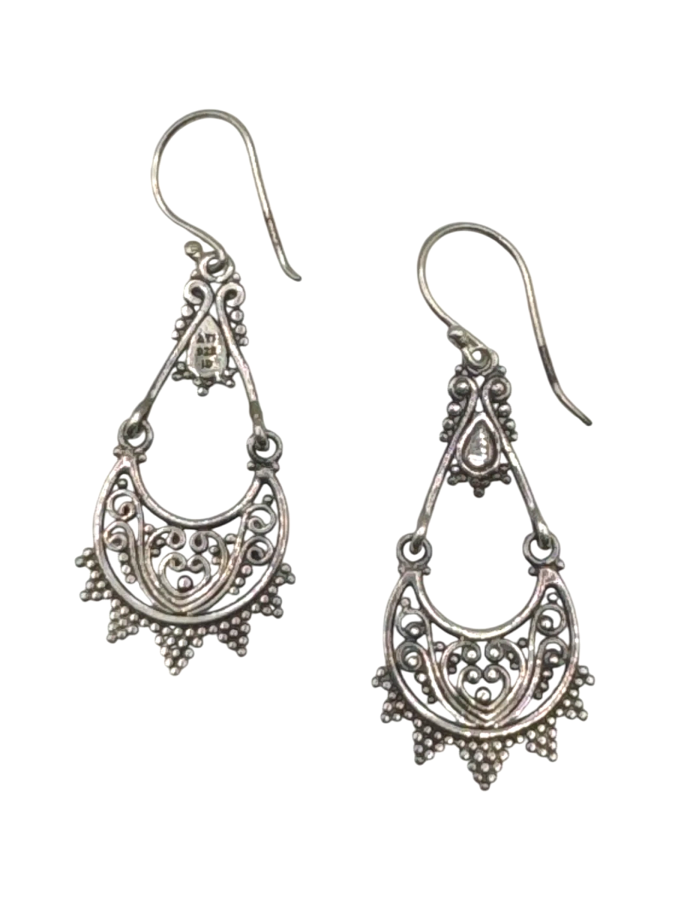 Artisan Crafted Sterling Silver Dangle Earrings