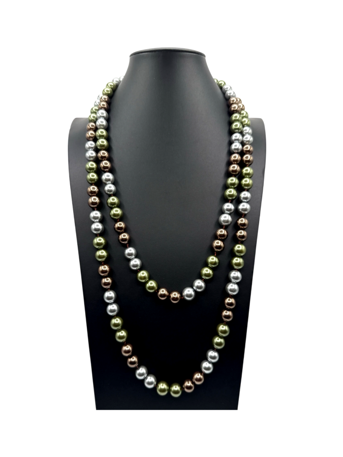 Multi Colored Faux Pearl Necklace