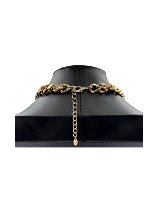 Cascade of faux pearls necklace
