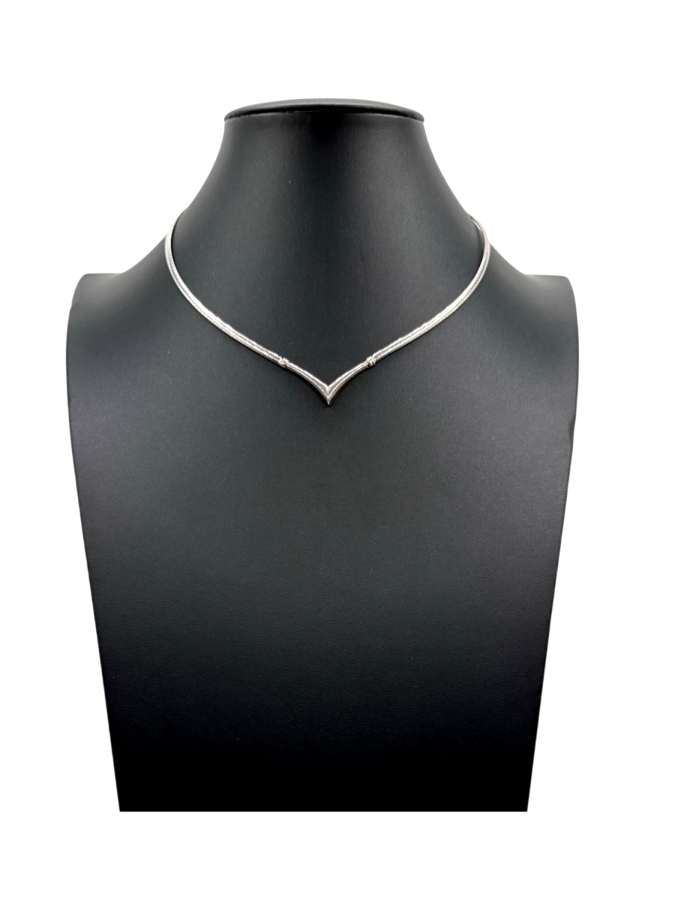 Sterling silver choker necklace